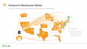 Amazon warehouse states nexus